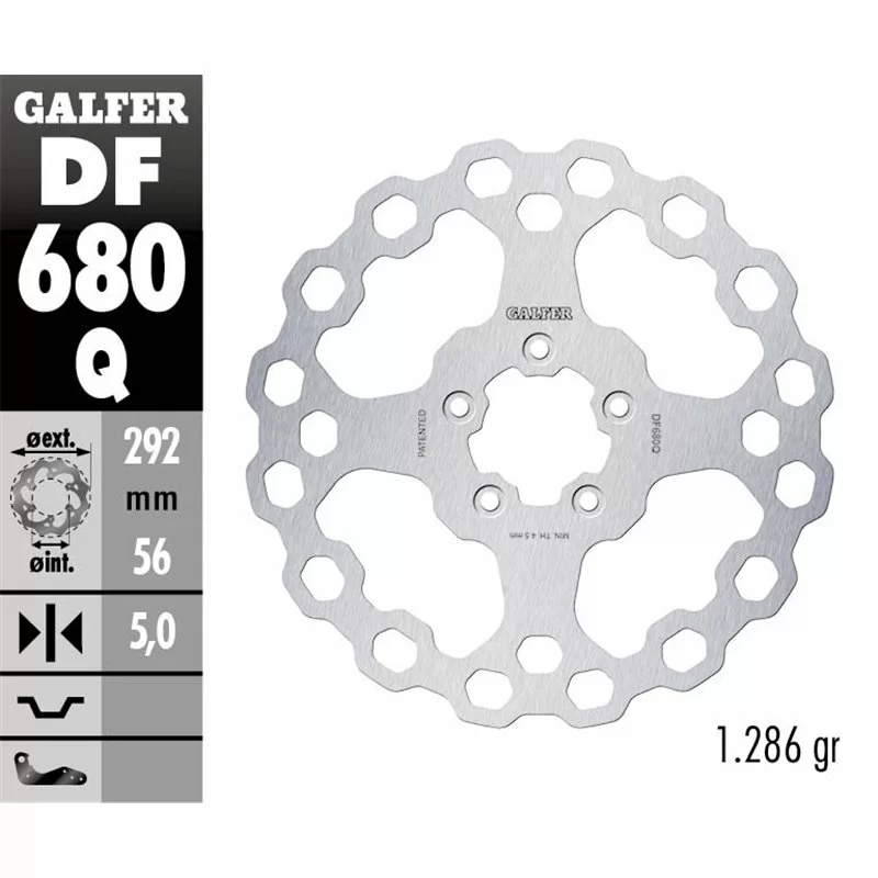 Galfer DF680Q Brake Disco Wave Fixed