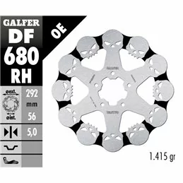 Galfer DF680RH Bremsscheibe Wave Fixiert