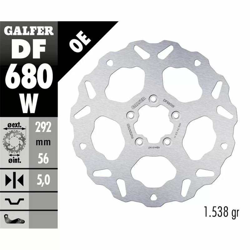 Galfer DF680W Disco Freno Wave Fisso