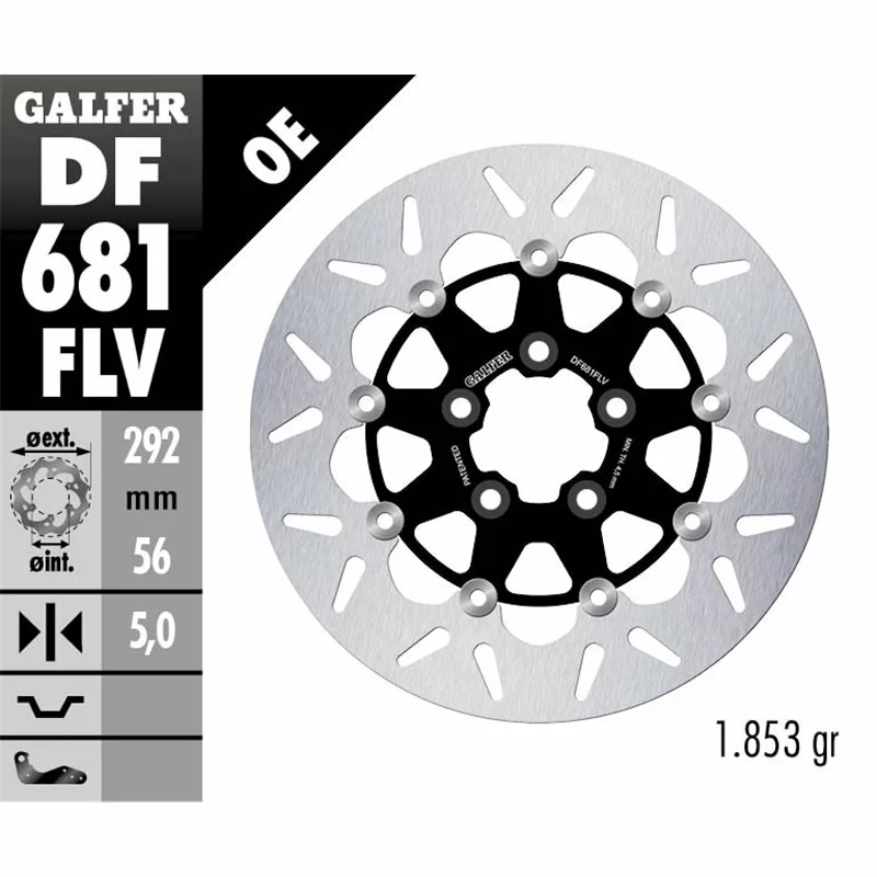 Galfer DF681FLV Brake Disc Wave Floating