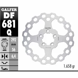 Galfer DF681Q Bremsscheibe Wave Fixiert