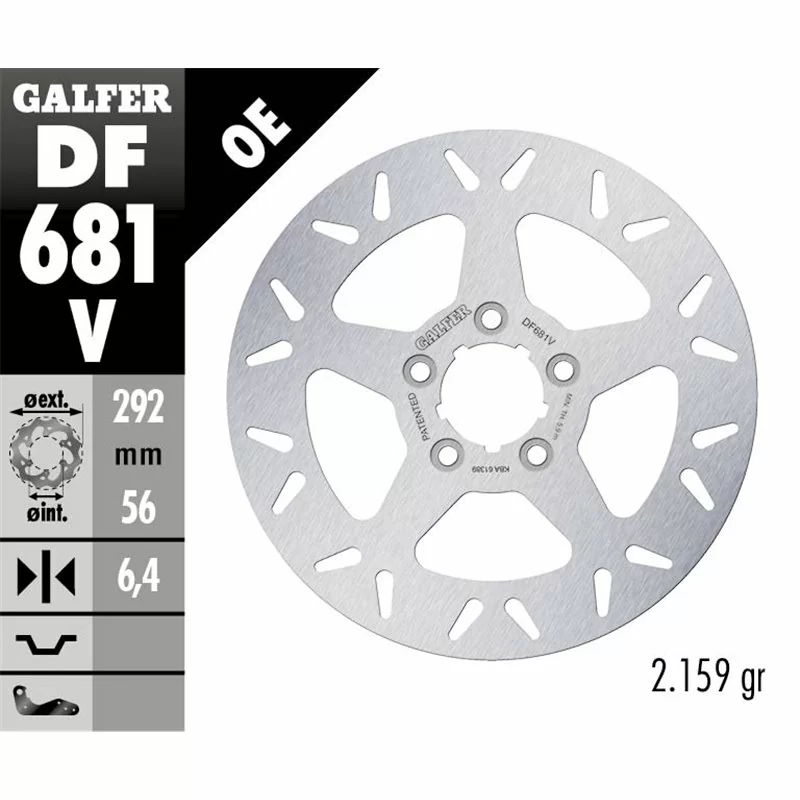 Galfer DF681V Bremsscheibe Wave Fixiert