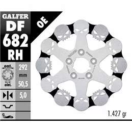 Galfer DF682RH Brake Disco Wave Fixed