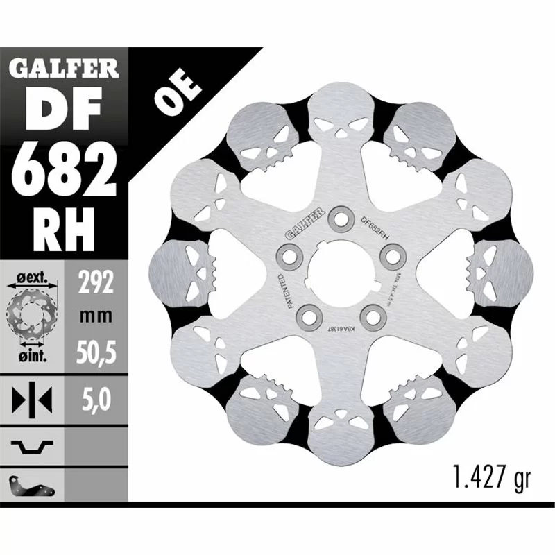 Galfer DF682RH Brake Disco Wave Fixed