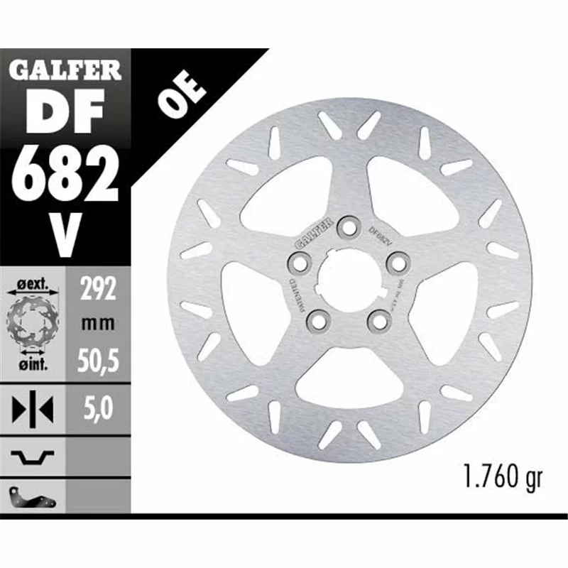 Galfer DF682V Bremsscheibe Wave Fixiert