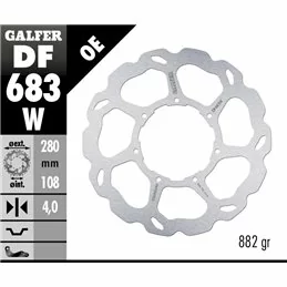 Galfer DF683W Disque De Frein Wave Fixe