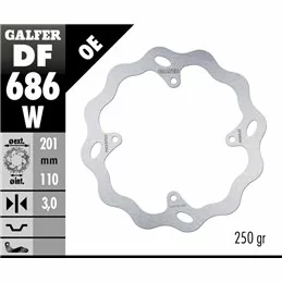 Galfer DF686W Bremsscheibe Wave Fixiert