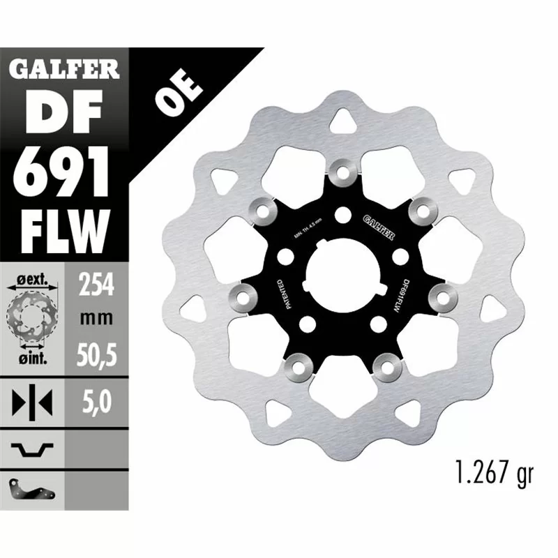 Galfer DF691FLW Bremsscheibe Wave Schwimmend