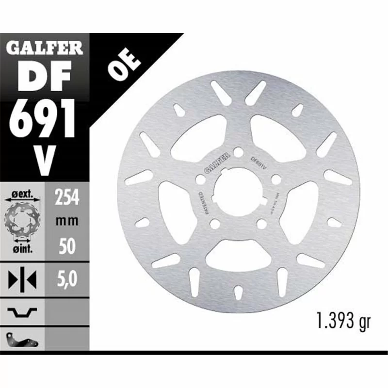 Galfer DF691V Bremsscheibe Wave Fixiert