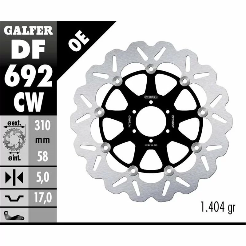 Galfer DF692CW Disco de Freno Wave Flotante