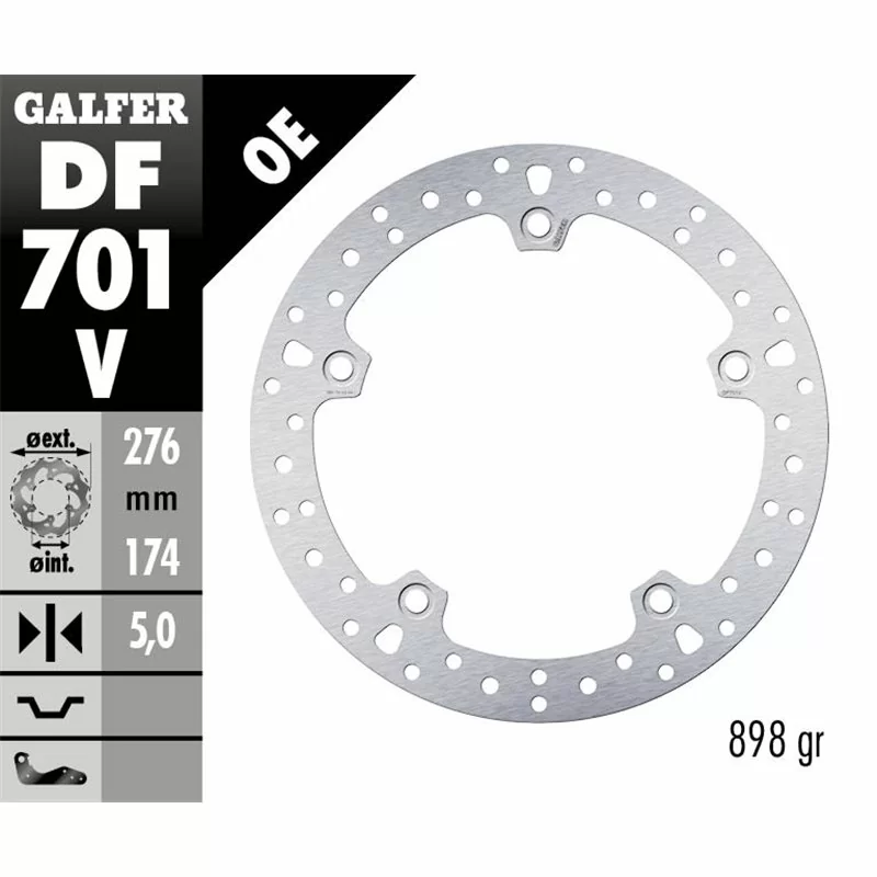 Galfer DF701V Brake Disco Wave Fixed