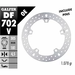 Galfer DF702V Brake Disco Wave Fixed