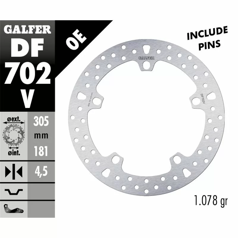 Galfer DF702V Bremsscheibe Wave Fixiert