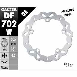 Galfer DF702W Disque De Frein Wave Fixe