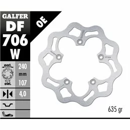 Galfer DF706W Bremsscheibe Wave Fixiert