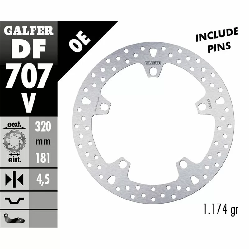 Galfer DF707V Disco Freno Wave Fisso