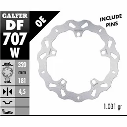 Galfer DF707W Bremsscheibe Wave Fixiert