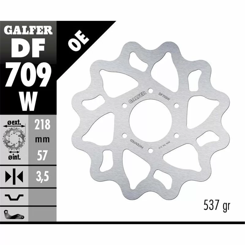 Galfer DF709W Disco Freno Wave Fisso