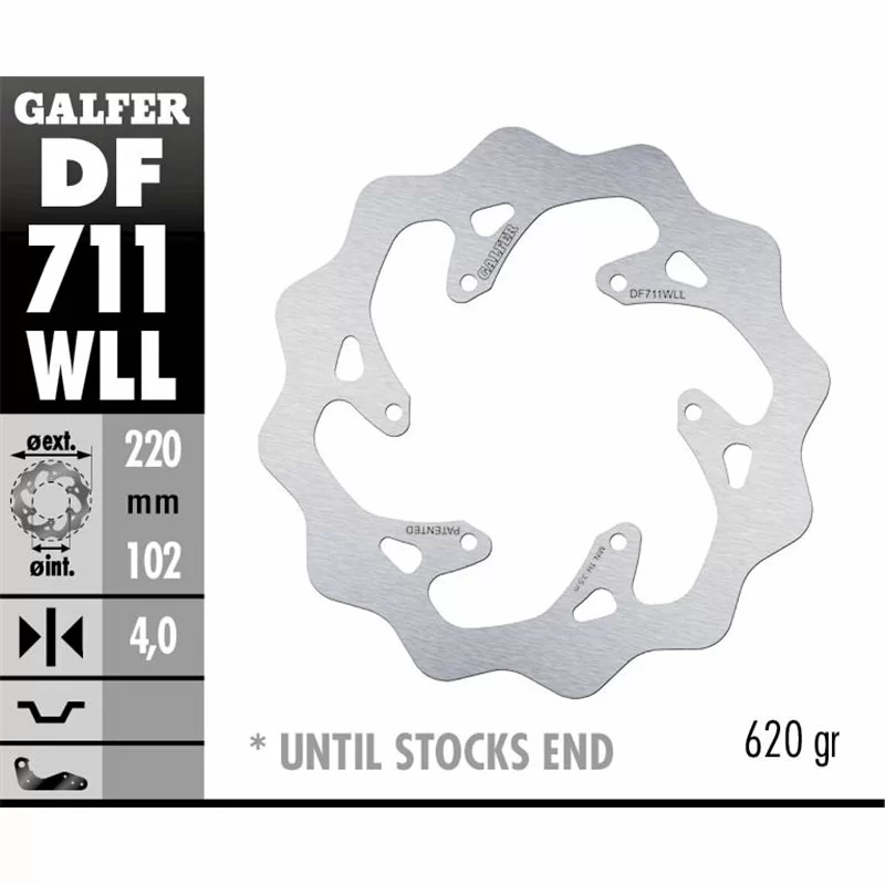 Galfer DF711WLL Disque De Frein Wave Fixe