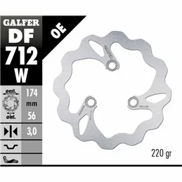 Galfer DF712W Disque De Frein Wave Fixe