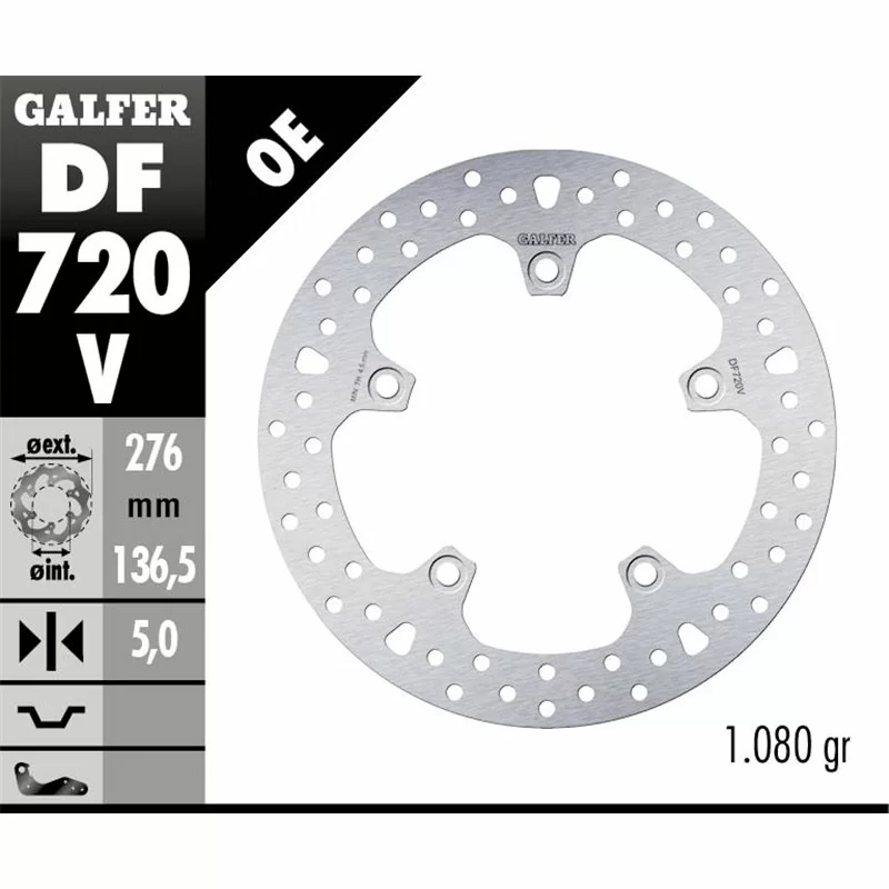 Galfer DF720V Brake Disco Wave Fixed