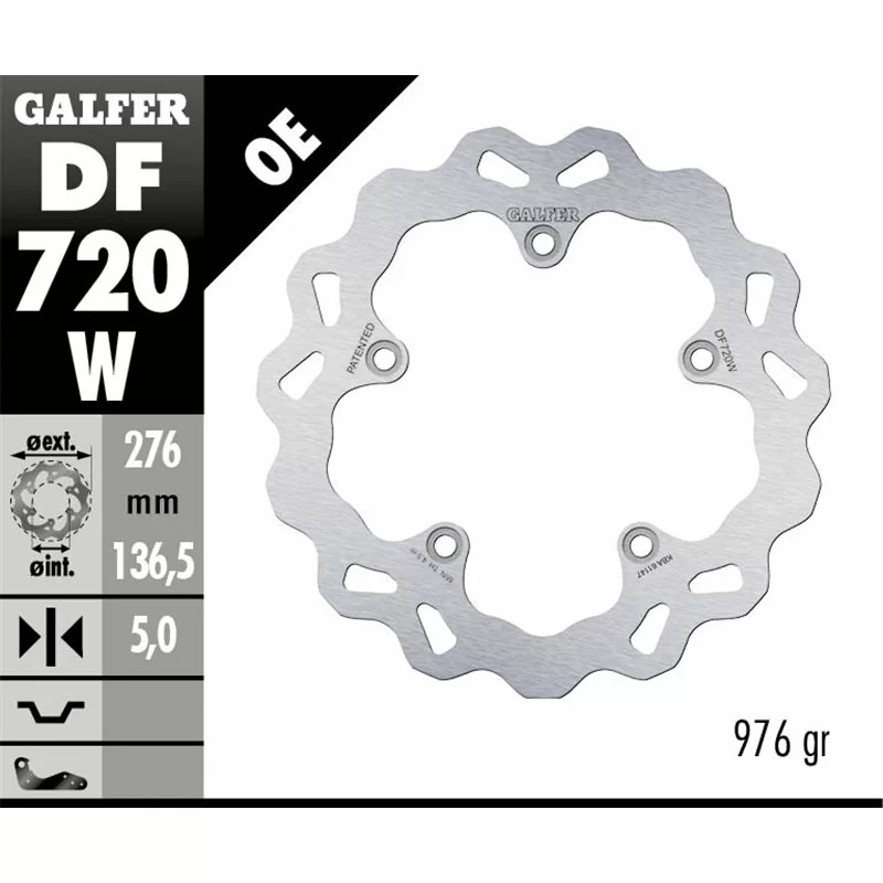 Galfer DF720W Disque De Frein Wave Fixe