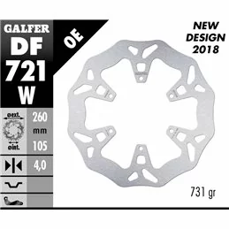 Galfer DF721W Brake Disco Wave Fixed