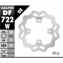 Galfer DF722W Bremsscheibe Wave Fixiert