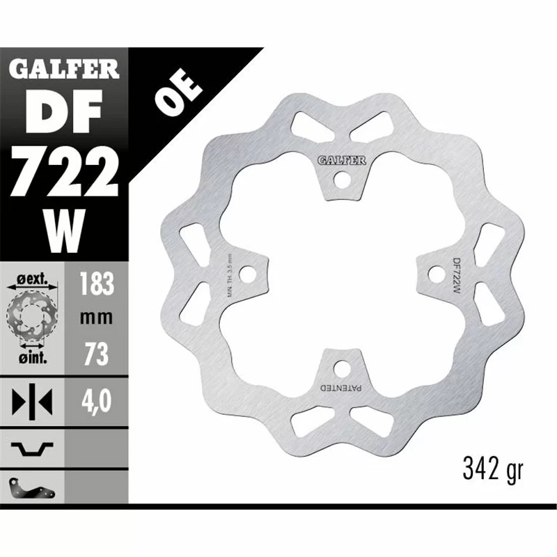 Galfer DF722W Disco De Frebo Wave Fijo