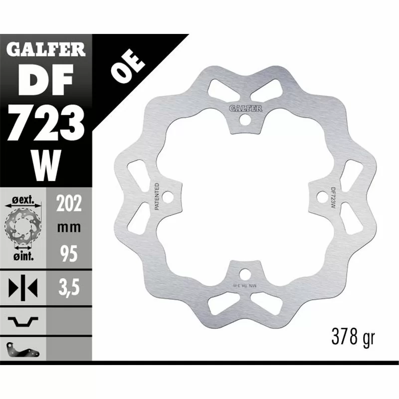 Galfer DF723W Brake Disco Wave Fixed