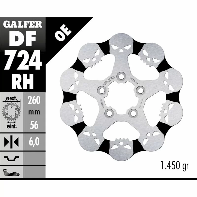 Galfer DF724RH Disco Freno Wave Fisso