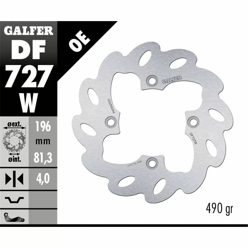 Galfer DF727W Brake Disco Wave Fixed