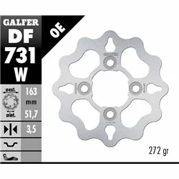 Galfer DF731W Brake Disco Wave Fixed