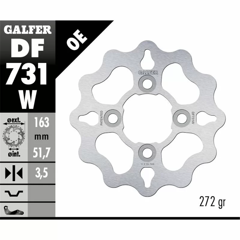 Galfer DF731W Disco Freno Wave Fisso