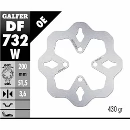 Galfer DF732W Bremsscheibe Wave Fixiert