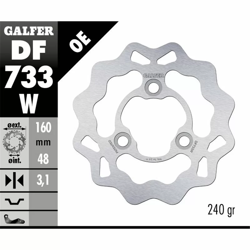 Galfer DF733W Disco De Frebo Wave Fijo