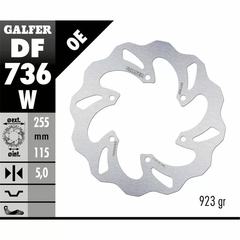 Galfer DF736W Disco De Frebo Wave Fijo