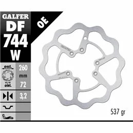 Galfer DF744W Brake Disco Wave Fixed