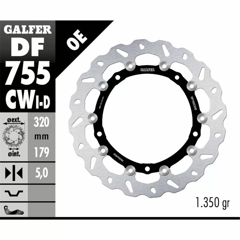 Galfer DF755CWD Disco Freno Wave Flottante