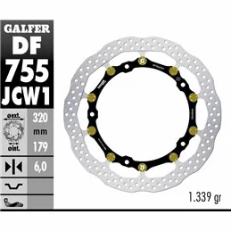 Galfer DF755JCW1G03 Disco De Freno Wave Floatech