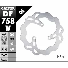 Galfer DF758W Bremsscheibe Wave Fixiert