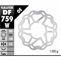 Galfer DF759W Brake Disco Wave Fixed