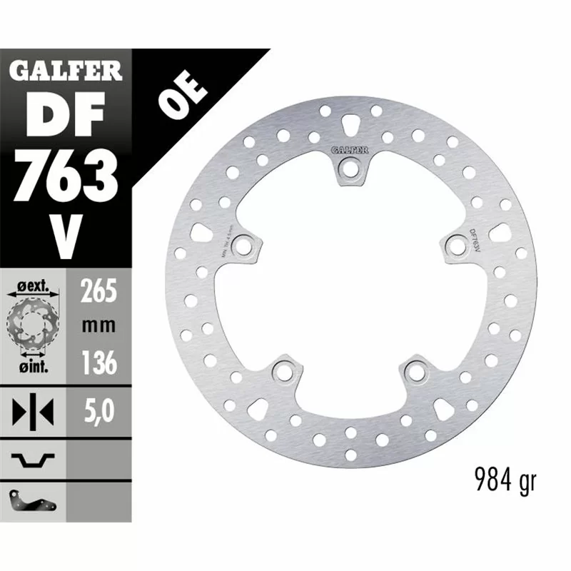 Galfer DF763V Bremsscheibe Wave Fixiert