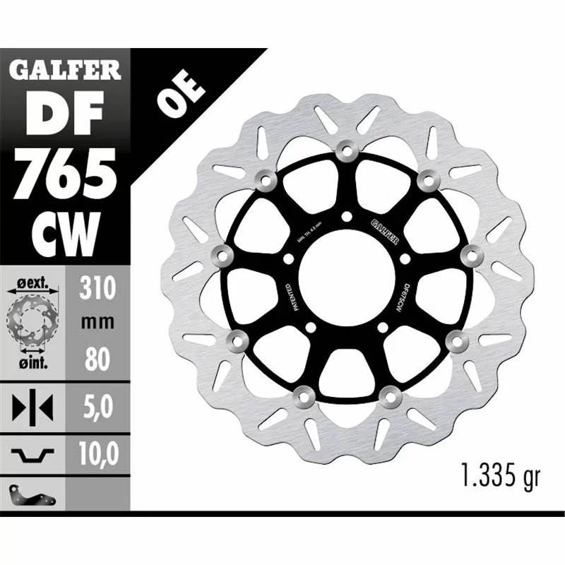 Galfer DF765CW Disco de Freno Wave Flotante