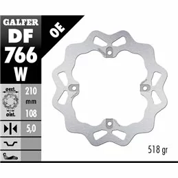 Galfer DF766W Brake Disco Wave Fixed