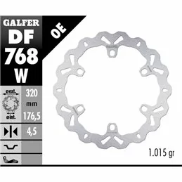 Galfer DF768W Bremsscheibe Wave Fixiert