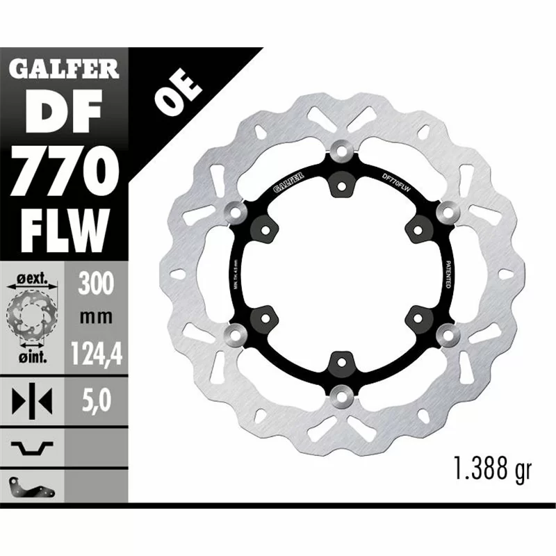 Galfer DF770FLW Bremsscheibe Wave Schwimmend