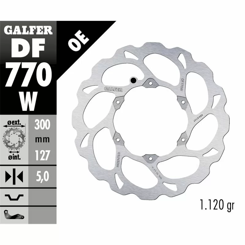 Galfer DF770W Disque De Frein Wave Fixe