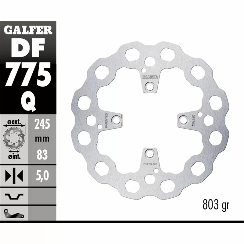 Galfer DF775Q Bremsscheibe Wave Fixiert