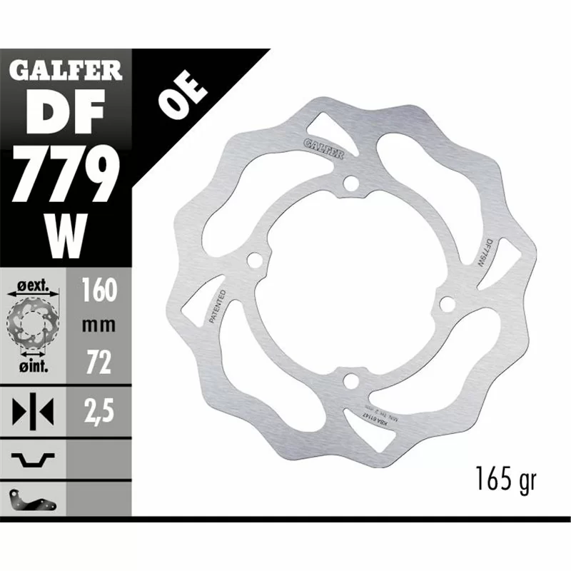 Galfer DF779W Bremsscheibe Wave Fixiert